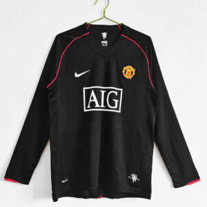 Manchester United 2007/08 Away Kit - Retro - Full Sleeve